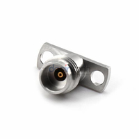 Conector Coaxial RF de 2.4mm, 2 Holes, Montaje en Panel, DC-50GHz, Bajo VSWR, 50 Ohm, Jack Hembra, para Analizador de Redes