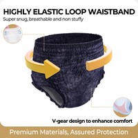Pantalones Desechables Transpirables para Incontinencia Juvenil de Marca Privada, Personalizables, para Uso Escolar Nocturno, Venta al Por Mayor OEM