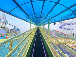Piste de ski sèche arc-en-ciel personnalisée quatre saisons <span class=keywords><strong>avec</strong></span> lumières LED, matériau PE, haute capacité pour les parcs sportifs, les centres commerciaux - Product Image 5