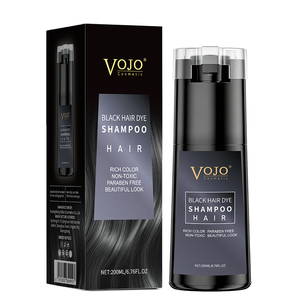 VOJO 200ml Shampoo <span class=keywords><strong>Colorante</strong></span> Professionale Permanente Halal con Olio di Argan Naturale Nero <span class=keywords><strong>per</strong></span> <span class=keywords><strong>Capelli</strong></span>, <span class=keywords><strong>per</strong></span> Uomini e Donne OEM/ODM - Product Image 4