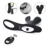 Vente chaude 12-Mode P-Spot Anal Vibromasseur Usine Silicone Masturbateur avec Mute Design Adult Sex Toy pour Hommes Masseur de Prostate