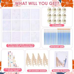 ชุดระบาย<span class=keywords><strong>สี</strong></span>ตามตัวเลขสำหรับผู้ใหญ่ <span class=keywords><strong>ภาพ</strong></span>ดอกไม้ ชุดระบาย<span class=keywords><strong>สี</strong></span>ตามตัวเลขบนผ้าใบ ชุดระบาย<span class=keywords><strong>สี</strong></span><span class=keywords><strong>อะ</strong></span><span class=keywords><strong>ค</strong></span><span class=keywords><strong>ริ</strong></span><span class=keywords><strong>ลิ</strong></span>ก/<span class=keywords><strong>สี</strong></span>น้ำมัน DIY ตามตัวเลข - Product Image 2