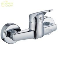 Robinet de Douche Mural en Laiton Sélectionné Prix Usine, Mitigeur Chaud/Froid à Double Commande, Robinet Cascade pour Salle de Bain