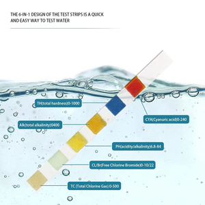 Bandelettes de <span class=keywords><strong>test</strong></span> 6 en 1 pour <span class=keywords><strong>piscine</strong></span> et spa, 50 ou 100 bandelettes, <span class=keywords><strong>test</strong></span> de qualité de l'eau pour <span class=keywords><strong>piscine</strong></span> - Product Image 5