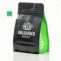 Custom Made 100gr Embalagens Flexíveis da Parte Inferior Lisa 100g 150 g 250g 500g 1kg de Café de Saco