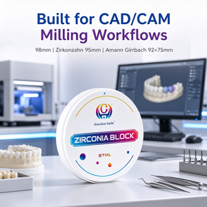 Matériau de laboratoire <span class=keywords><strong>dentaire</strong></span> STML Blocs de zircone multicouches <span class=keywords><strong>Prix</strong></span> Fournisseur pour Cadcam Céramique Disque de zircone <span class=keywords><strong>dentaire</strong></span> - Product Image 2
