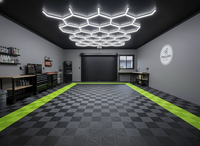 Revêtement de sol vinyle pour garage, moderne, en plastique emboîtable, écologique, imperméable, anti-rayures, robuste, modulaire, à carreaux, à clipser, pour intérieur