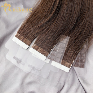 Extensiones de Cabello Humano con Cinta Invisible, Cinta Adhesiva de Color Claro, Cinta para Cabello, Parche de Cabello Humano Natural Liso Rizado, Solución para Cabello Humano - Product Image 4