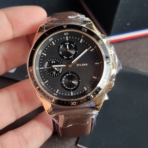 Montre à quartz multifonction pour hommes Montre décontractée <span class=keywords><strong>en</strong></span> acier inoxydable avec bracelet <span class=keywords><strong>en</strong></span> textile Montre <span class=keywords><strong>en</strong></span> <span class=keywords><strong>cuir</strong></span> - Product Image 3