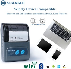 Scangle nhà máy xách tay 2 ''máy in hóa đơn với Wifi + Bluetooth và pin 2000mAh - Product Image 5