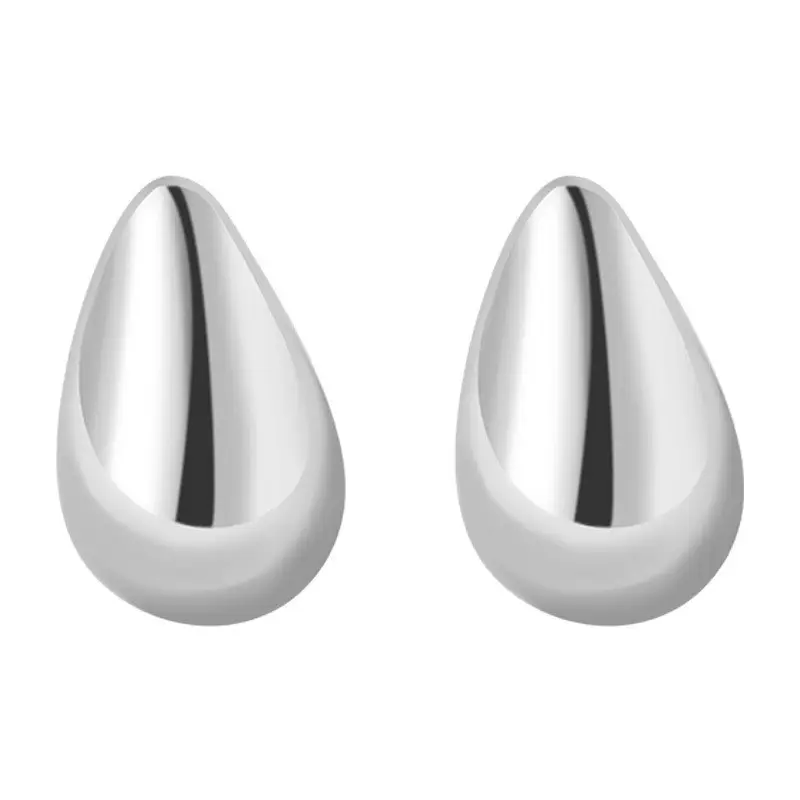 Роскошный дизайн минималистский стерлингового серебра 925 Позолоченные слезоточивые капли каплевидные серьги для женщин