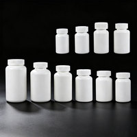 Bouteille vide en plastique PE de 30 ml à 500 ml avec bouchon à vis, conteneur pour capsules de vitamines, emballage pour médicaments