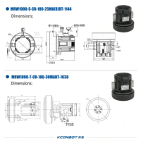 Módulo de Motor Hub para AMR/AGV de 1000KG, 48V 1000W, IP65, Protocolo CANopen, con Freno, Diseño Integrado Todo en Uno, Diámetro de Rueda de 180mm