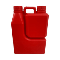 Conteneur à boisson de 3 L vide en plastique HDPE avec poignée, couleur personnalisée, bouteille d'emballage pour boissons et jus avec bouchon à vis