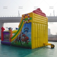 Grand toboggan gonflable extérieur en PVC Pat' Patrouille, château gonflable pour enfants, aire de jeux, toboggan aquatique gonflable à vendre