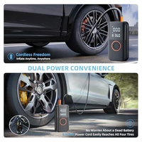 Compresseur d'air portable pour pneus de voiture rechargeable 6000mAh 150PSI à vente chaude