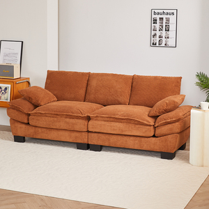 Khách sạn hiện đại phòng thu căn hộ vải to sợi chuyển đổi <span class=keywords><strong>sofa</strong></span> loveseat ngủ đặt chần đảo ngược đệm mở rộng tính năng - Product Image 3