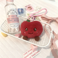 Jandudu 2026 Fun Fuzzy Fruit Pluche Sleutelhanger Model A-13 PP Katoenen Vulling 7cm Unisex Schattig Dierenknuffeltje Klauwautomaat Prijs Party