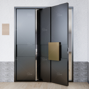 Puertas Pivotantes Frontales <span class=keywords><strong>de</strong></span> Lujo Europeas, Modelos <span class=keywords><strong>de</strong></span> Puertas Metálicas Modernas para Exteriores, Puertas para Casas - Product Image 5