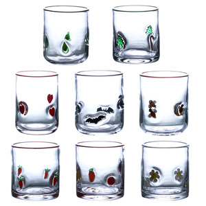 <span class=keywords><strong>Taza</strong></span> de <span class=keywords><strong>cristal</strong></span> creativa, parche bonito, contorno multicolor, corazón de crisantemo pequeño, decoración navideña, <span class=keywords><strong>taza</strong></span> de bebida fría gruesa - Product Image 5