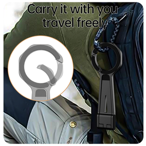Supporto magnetico portatile per telefono con gancio a scatto per auto a casa supporto per iPhone 16 treppiede Mobile da viaggio per uso aereo da scrivania - Product Image 6