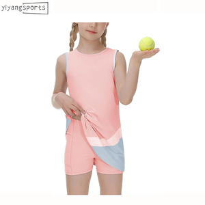 Robe de sport personnalisée de créateur Jupes de tennis pour jeunes filles Jupes personnalisées pour enfants Vêtements de tennis pour filles - Product Image 3