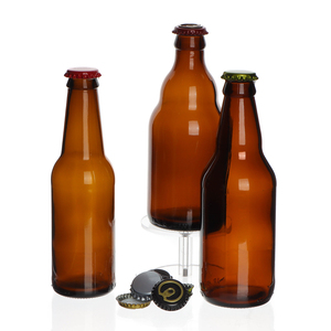 Venta al por mayor 330ml 12oz Botella de <span class=keywords><strong>cerveza</strong></span> de vidrio ámbar negro con tapas de corona Botellas De <span class=keywords><strong>Cerveza</strong></span> Embalaje - Product Image 2