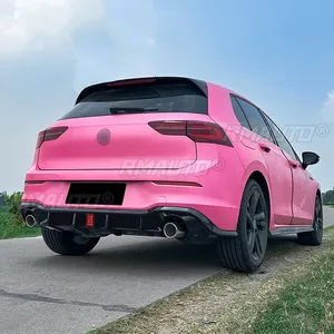 Golf MK8 GTI Rear Bumper <b>Splitter</b> Glossy Black With Lamp Style Rear Bumper Spoiler for VW Golf MK8 GTI 2020-2024 Car Accessories - Product Image 2