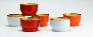Boîtes de conserve en aluminium doré de 180ml 250ml 300ml avec couvercles à anneau #401 pour nid d'oiseau de bouillie - Product Image 4