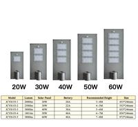 Lampadaire solaire LED IP66 avec batterie Lifepo4, construction en aluminium, garantie 5 ans, 13000 lumens, certifié CE