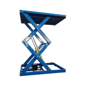 Platform Pengangkat Gunting Listrik Bersertifikasi <span class=keywords><strong>CE</strong></span>, Dapat Disesuaikan, Lift Kargo Hidrolik, Konstruksi Baja, Kapasitas 4 Orang - Product Image 2