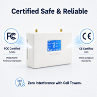 Amplificador de Señal EasyBoost de Banda Completa con 9 Canales, 72dB de Alta Ganancia, Monitoreo por Aplicación Tuya Smart, Amplia Cobertura, Certificación FCC y CE