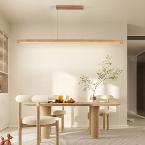 Luminaire linéaire LED en <span class=keywords><strong>bois</strong></span> de hêtre pour salle à manger, salon, cuisine, bureau, boutique, bar, café, plafond, bureau, certifié CE SAA RCM - Product Image 5