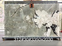 Marbre de haute qualité, motif flottant naturel et élégant, pierre décorative, fleur de poirier, neige, universel, cuisine, salle à manger, atelier, imperméable