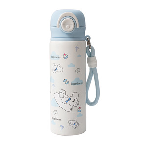 Portable Childrens Thermos <b>Cup</b> With Double Straw <b>Large</b> Capacity For School Use - Product Image 3