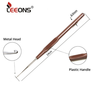 Agujas de Ganchillo de Aluminio Leeons de 0.5 mm, 0.6 mm, 0.7 mm, 0.8 mm, Microagujas <span class=keywords><strong>para</strong></span> Hacer Trenzas y Peinados con Rastas - Product Image 3