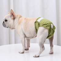 Couches réutilisables personnalisées pour chiens assorties de couches lavables à motifs solides pour chiens femelles pour l'été ou le printemps