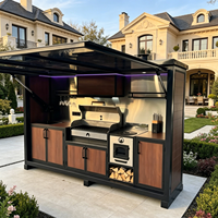 Barbecue en acier inoxydable élégant et simple pour cuisine extérieure - Grills BBQ