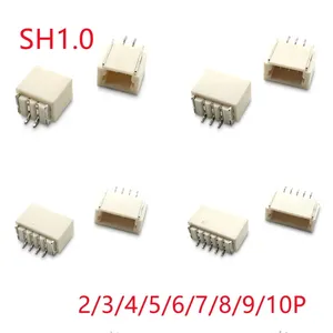 SH1.0 Horizontal Patch Pin Header 1.0mm 2/3/4/5/6/8/9/10P Housing Socket Connector