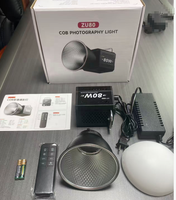 Lumière vidéo RGB COB ZGRL 80W pour éclairage photographique en studio, photo et vidéo, effet stroboscopique en direct ZU80