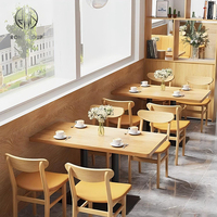 Vente en gros de tables de restaurant modernes carrées en bois et cuir orange pour la restauration rapide, meubles de restauration commerciaux