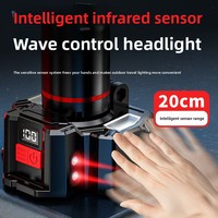 Linterna Frontal de Inducción XHP50, Recargable por USB, LED, para Camping, Ajustable, con Sensor de Movimiento, Clasificación IP65, de Aluminio