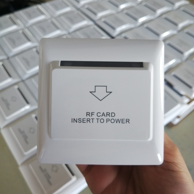 ABLE Hotel Key Card Switch Energy Saving Wall Mounted RFID Smart Power Saver for Hotel Room Lighting HVAC Control