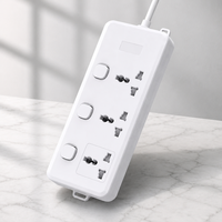 Multiprise industrielle universelle en gros avec interrupteurs individuels, 3 prises, 3 ports USB, ignifuge, durable, personnalisable