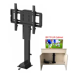 DIY 12v Drop Down Outdoor TV Stand Cabinet Hidden Motorized Tv Lift Mechanism Lift Up Electric Tv Lift