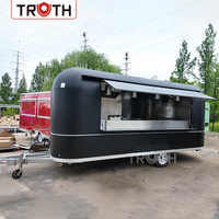 Truth Ice Cream Food Truck Voll Ausgestatteter Mobiler Küchenwagen für Gelato, Gefrorene Desserts und Straßenverkauf im Freien