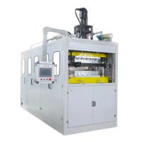 Machine de thermoformage automatique à grande vitesse pour la fabrication de vaisselle jetable en plastique PP/PS/PET (assiettes et gobelets) pour les petites entreprises