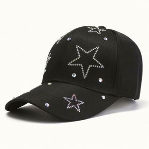 Wholesale Stylish Polyester Black <b>Pink</b> Rhinestone Bling Bling Fancy Breathable Eco-Friendly Baseball Cap Rhinestone for Women - Product Image 1