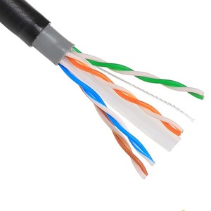 <span class=keywords><strong>Noir</strong></span> 305M RJ45 extérieur CAT6 câble Ethernet 1000ft UTP Ethernet LAN réseau paire torsadée enterrement direct <span class=keywords><strong>POE</strong></span> données réseau - Product Image 1