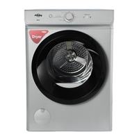 Sèche-linge compact à chargement frontal avec bouton manuel, grande capacité de tambour interne de 9 kg, en acier inoxydable, pour usage domestique